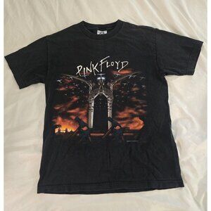 Vintage Pink Floyd The Wall T Shirt Medium Mens Rock Band Tour Tee Black- READ